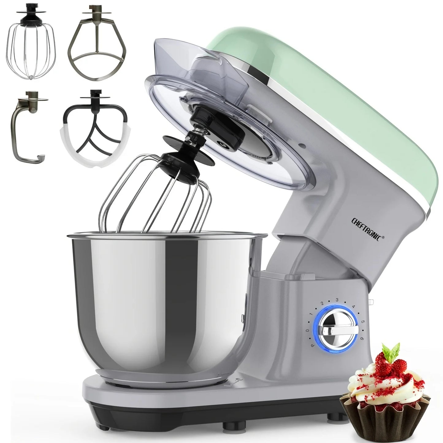 Cheftronic Tilt-Head Stand Mixer 500W