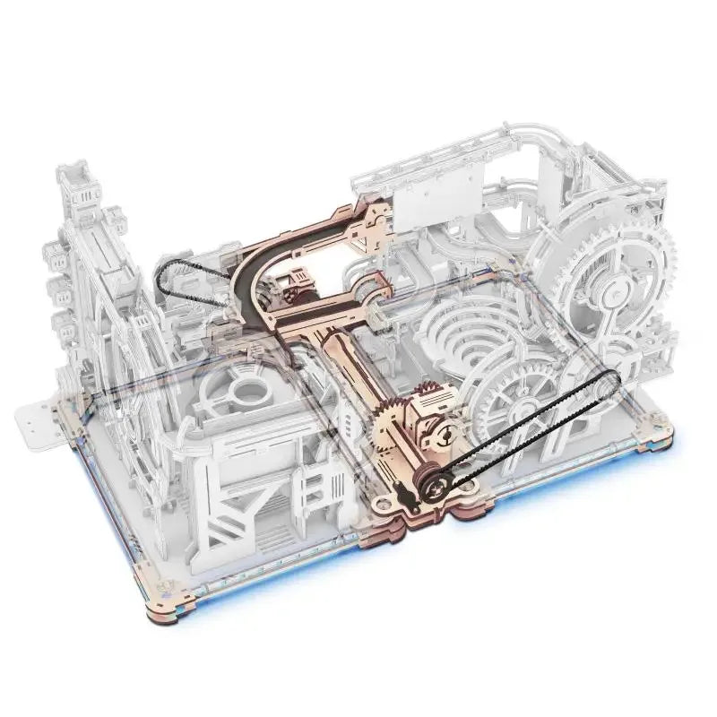 Robotime Rokr Marble Spaceport 3D Puzzle Kit Wooden Model