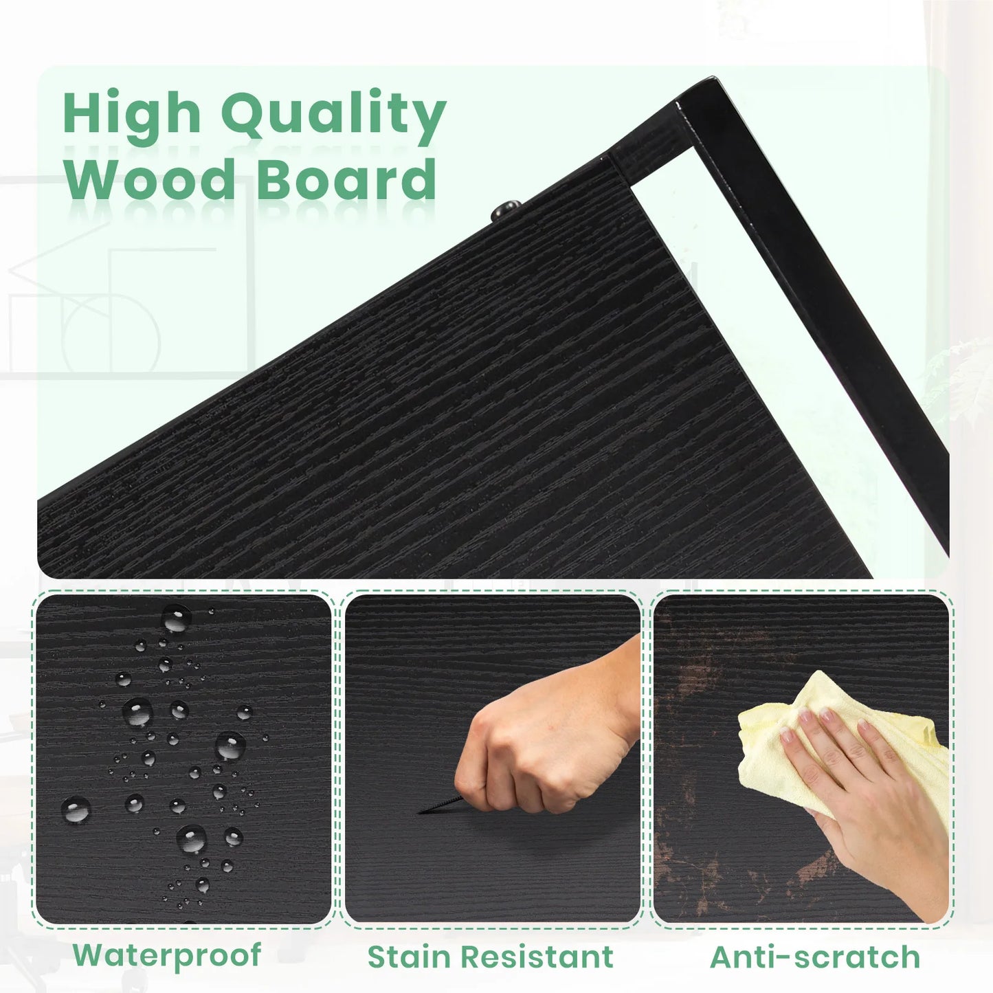 JHK 5 Tier Wooden Display Bookshelf for Living Room