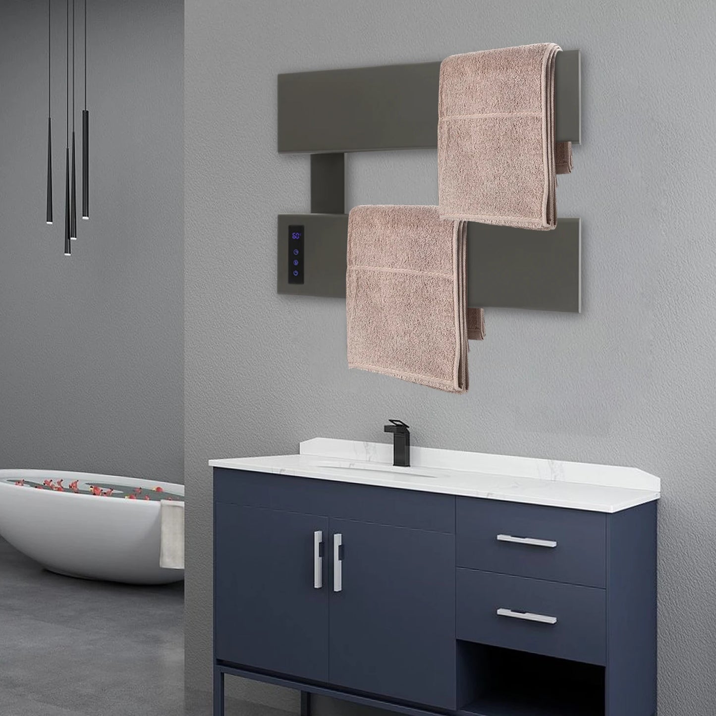 CE Certified Wall Mounted Electric Towel Warmer Aluminum Alloy