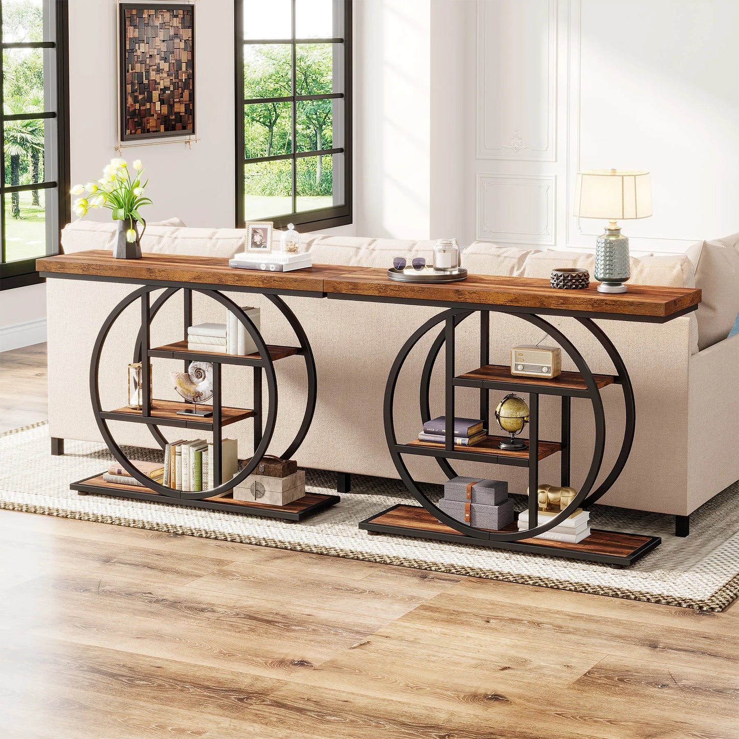 Tribesigns 4-Tier Console Table For Living Room And Entryway