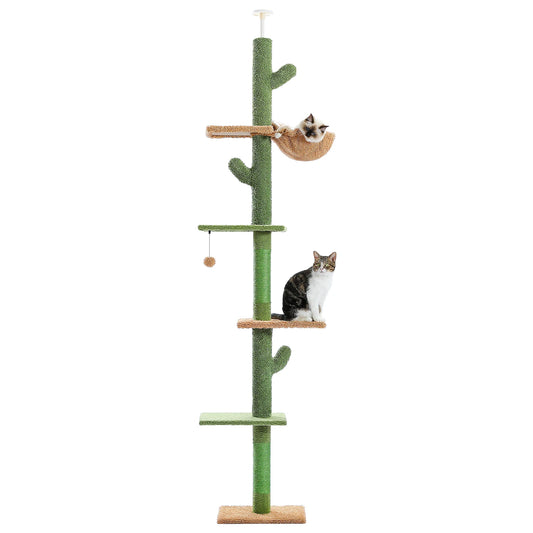 PAWZ Road Cat Tree Five Tier Floor To Ceiling Tower