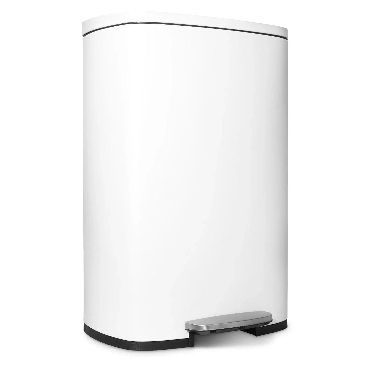 NONECN Step Kitchen Trash Can Stainless Steel Foot Pedal