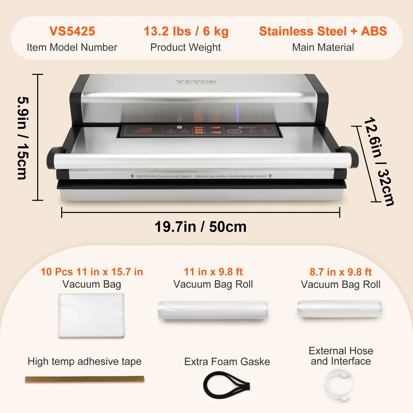 SucceBuy Vacuum Sealer Machine Multifunctional Automatic Food Packaging