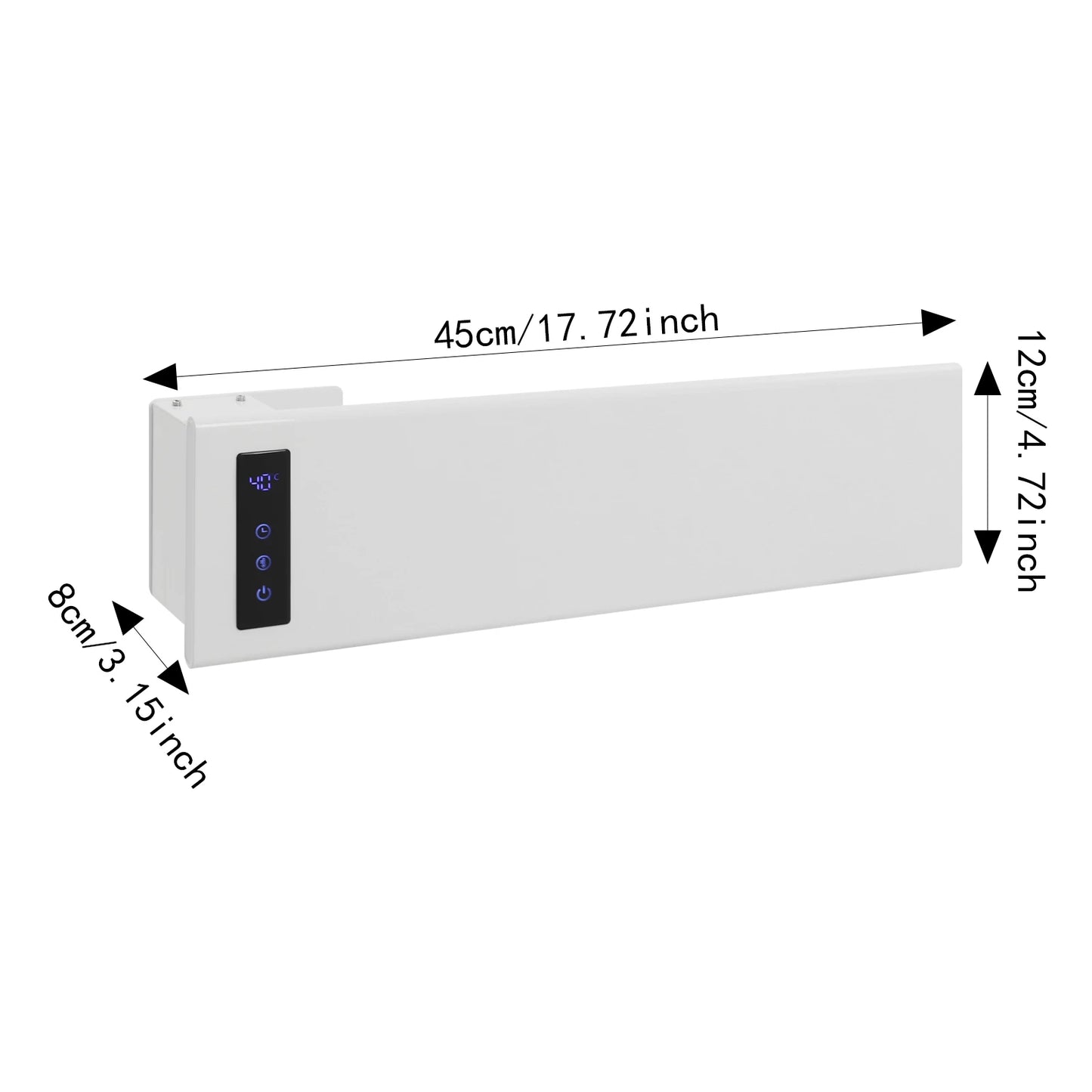 CE Certified Wall Mounted Electric Towel Warmer Aluminum Alloy