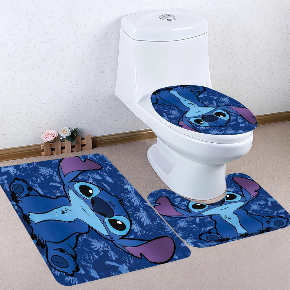 Minisocraft Disney Stitch Bathroom Four Piece Set Kit